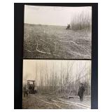 (2) Rumely OilPull Tractor Photos with A.O. Espe