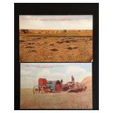 (2) Gas Traction Co. Big 4 Tractor Postcards