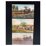 (3) Rumely OilPull Tractor Postcards