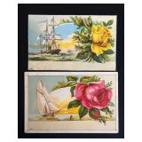 (2) Advance Thresher Co. Trade Cards