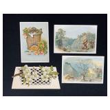 (4) Trade Cards