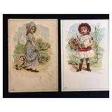 (2) Advance Thresher Co. Trade Cards