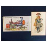 (2) Deuscher + Eagle Trade Cards