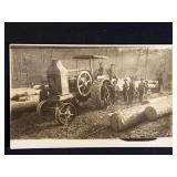 Rumely OilPull Tractor Photo Postcard