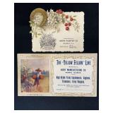 (2) Avery Trade Card + Ink Blotter