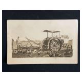 Heider Tractor Photo Postcard