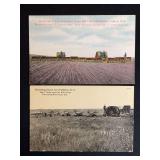 (2) Gas Traction Co. Big 4 Tractor Postcards