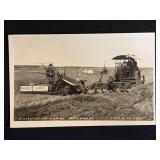 Hart-Parr Tractor with MH Binder Photo Postcard