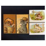 (4) Geiser Mfg. Co. Trade Cards