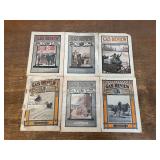 (6) 1908 - 1912 Gas Review Magazines