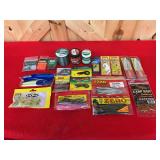 Assorted Freshwater Fishing Lures, Baits, and Terminal Tackle