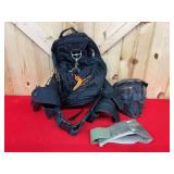 Tactical Gear Set with Mil-Tec Bag, Holster Belt, and Mask