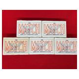 Five Boxes of Lake City Ordnance Plant .30 Match M72 Ammunition
