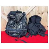 High Sierra Camouflage Backpack and Tactical Vest