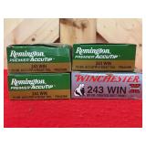 Assorted 243 Winchester Rifle Ammunition