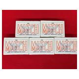 Five Boxes of Lake City Ordnance Plant .30 Match M72 Ammunition