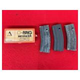 Allis-Chalmers O-Ring Kit and Three Metal Magazines