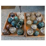 Collection of Assorted Glass Telegraph and Power Line Insulators