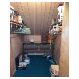 Closet Contents: Assorted Household Appliances, Kitchenware, and Utility Items