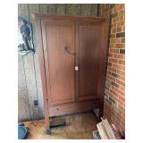 Pie Safe Cabinet with Punched Tin Panels