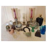 Assorted Decorative Glass and Metal Collectibles Collection