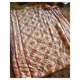 Patchwork Quilt with Floral and Geometric Print