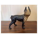 Cast Iron Boston Terrier Figural Still Bank