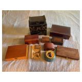 Collection of Assorted Decorative Jewelry Boxes and Keepsake Containers