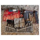 Assorted Combination Wrench Sets and Hand Tools