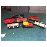 Marx Tin Lithograph Toy Train Set with Track and Accessories