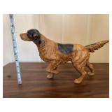 Cast Iron Setter Dog Figurine