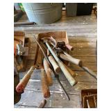 Assorted Garden Hand Tools and Hedge Shears