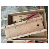 Assorted Hand Tools and Woodworking Miter Box Lot