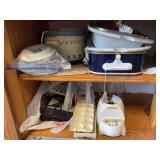 Assorted Kitchen Appliance Lot Including Hamilton Beach Blender and Slow Cookers