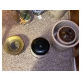 Collection of Stoneware, Metalware, and Ceramic Kitchen Items