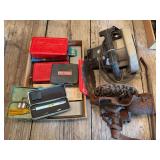 Assorted Hand and Power Tool Collection with Red Chief Grinder