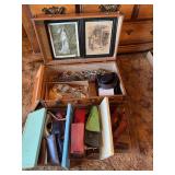 University of Illinois Suitcase with Assorted Personal Effects