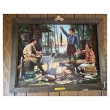 Falstaff Brewing Corporation Campfire Sports Advertising Sign