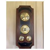 Bulova Wall-Mounted Quartz Clock and Weather Station