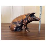 Souvenir Chicago Stockyards Cast Metal Pig Figurine
