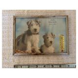 Calcari Wholesale Beer Distributor Advertising Thermometer with Terrier Imagery