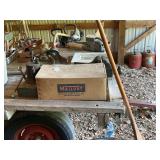 Assorted Shop Tools and Advertising Signage Lot