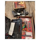 Assorted Power and Hand Tool Lot: Skil Cordless Drill, Craftsman Socket Set, and Mach T-Handle Set