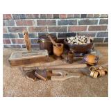 Assorted Decorative Wooden Items and San Felice Cigar Box