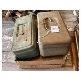 Assorted Metal Tool Boxes and Hand Tools