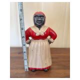 Cast Iron Mammy Figural Still Bank