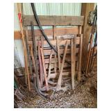 Assorted Hand Tools and Pole Saw Collection