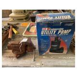 Craftsman 3-1/2 Inch Bench Vise and Barracuda 1/2 HP Submersible Utility Pump