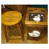Goose Bin & Stool
