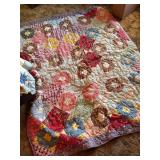 Multi-Pattern Patchwork Tied Quilt